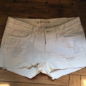 J Brand White Jean shorts size 26
